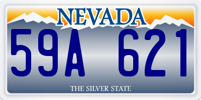 NV license plate 59A621