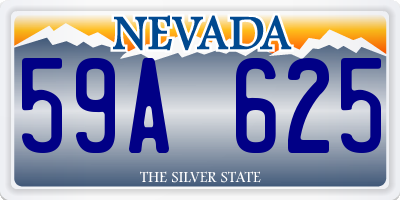 NV license plate 59A625