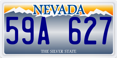 NV license plate 59A627