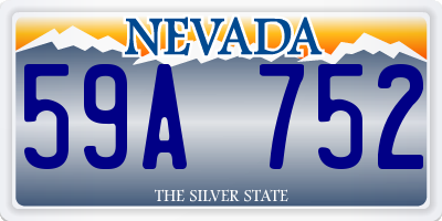 NV license plate 59A752