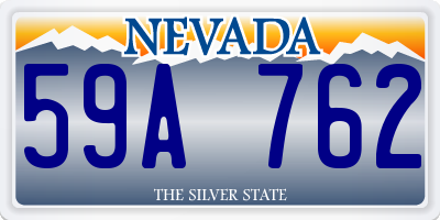 NV license plate 59A762