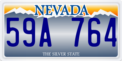 NV license plate 59A764