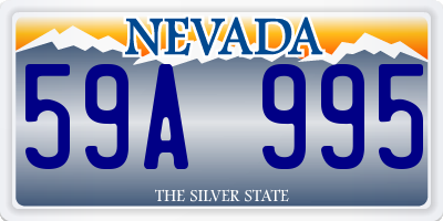 NV license plate 59A995