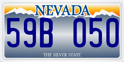 NV license plate 59B050