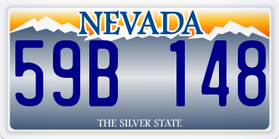 NV license plate 59B148