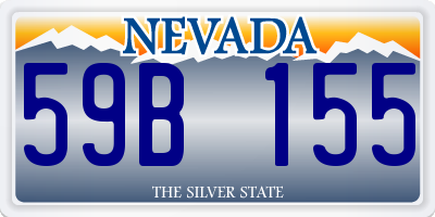 NV license plate 59B155
