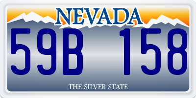 NV license plate 59B158