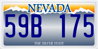 NV license plate 59B175