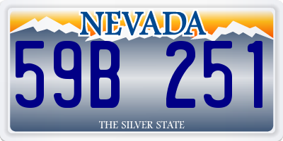 NV license plate 59B251