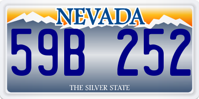 NV license plate 59B252