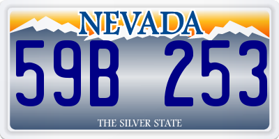 NV license plate 59B253