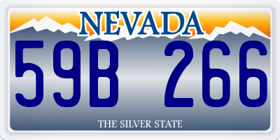 NV license plate 59B266