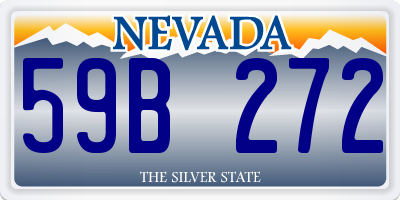 NV license plate 59B272