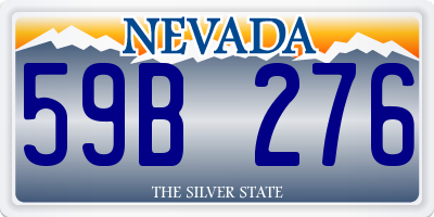 NV license plate 59B276