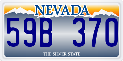 NV license plate 59B370