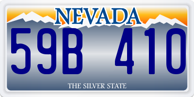 NV license plate 59B410