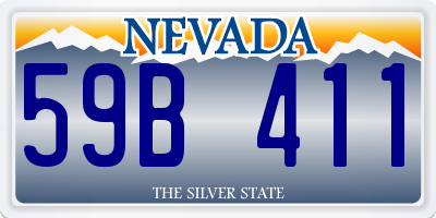 NV license plate 59B411