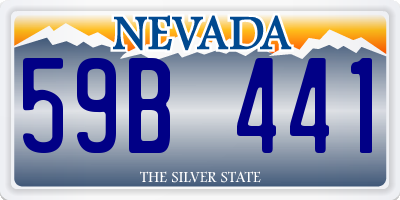 NV license plate 59B441