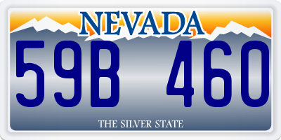 NV license plate 59B460