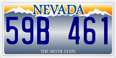 NV license plate 59B461