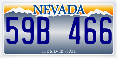 NV license plate 59B466