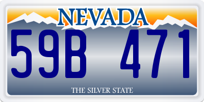 NV license plate 59B471