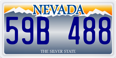 NV license plate 59B488