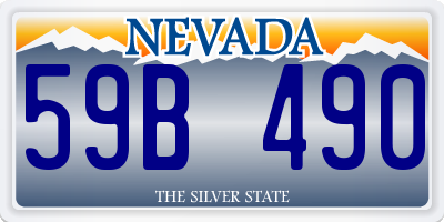 NV license plate 59B490