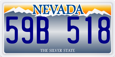 NV license plate 59B518