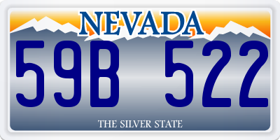 NV license plate 59B522