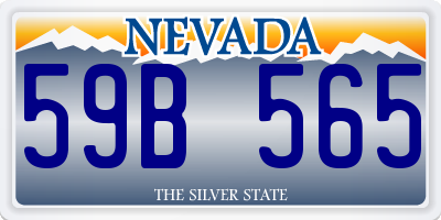 NV license plate 59B565