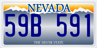 NV license plate 59B591