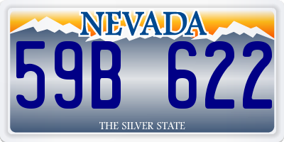 NV license plate 59B622