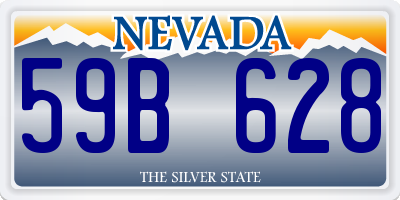 NV license plate 59B628