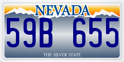 NV license plate 59B655