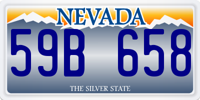 NV license plate 59B658