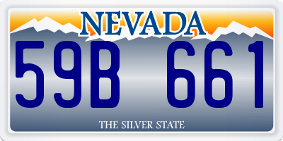 NV license plate 59B661