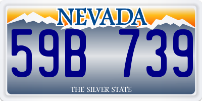 NV license plate 59B739