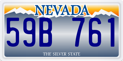 NV license plate 59B761