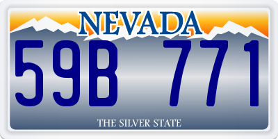 NV license plate 59B771
