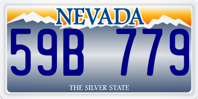NV license plate 59B779