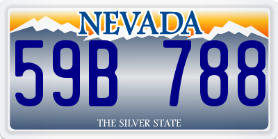 NV license plate 59B788
