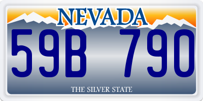 NV license plate 59B790