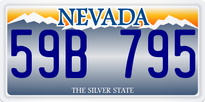 NV license plate 59B795