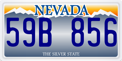 NV license plate 59B856