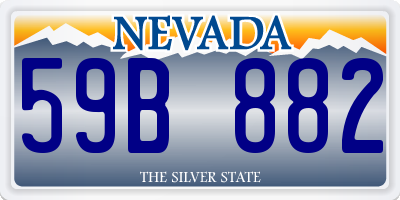 NV license plate 59B882