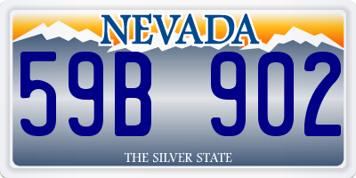 NV license plate 59B902