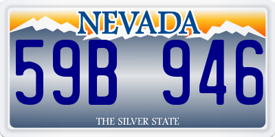 NV license plate 59B946