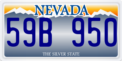NV license plate 59B950