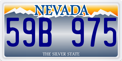 NV license plate 59B975